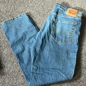 Mens Original Levi Riveted Straight Leg Denim